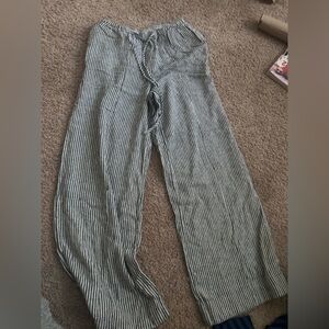 A New Day Black and White Striped Pants